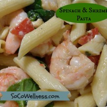 Amazing Spinach & Shimp Pasta